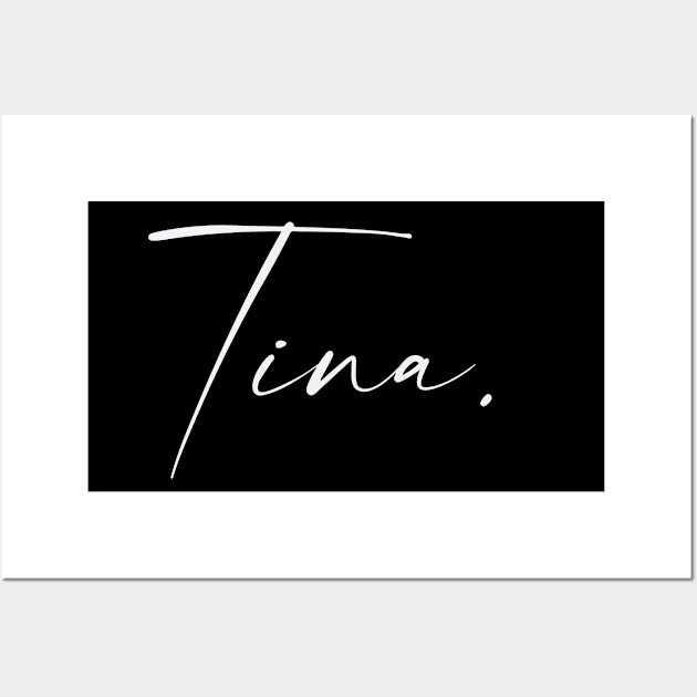 Tina Name, Tina Birthday Wall Art by flowertafy